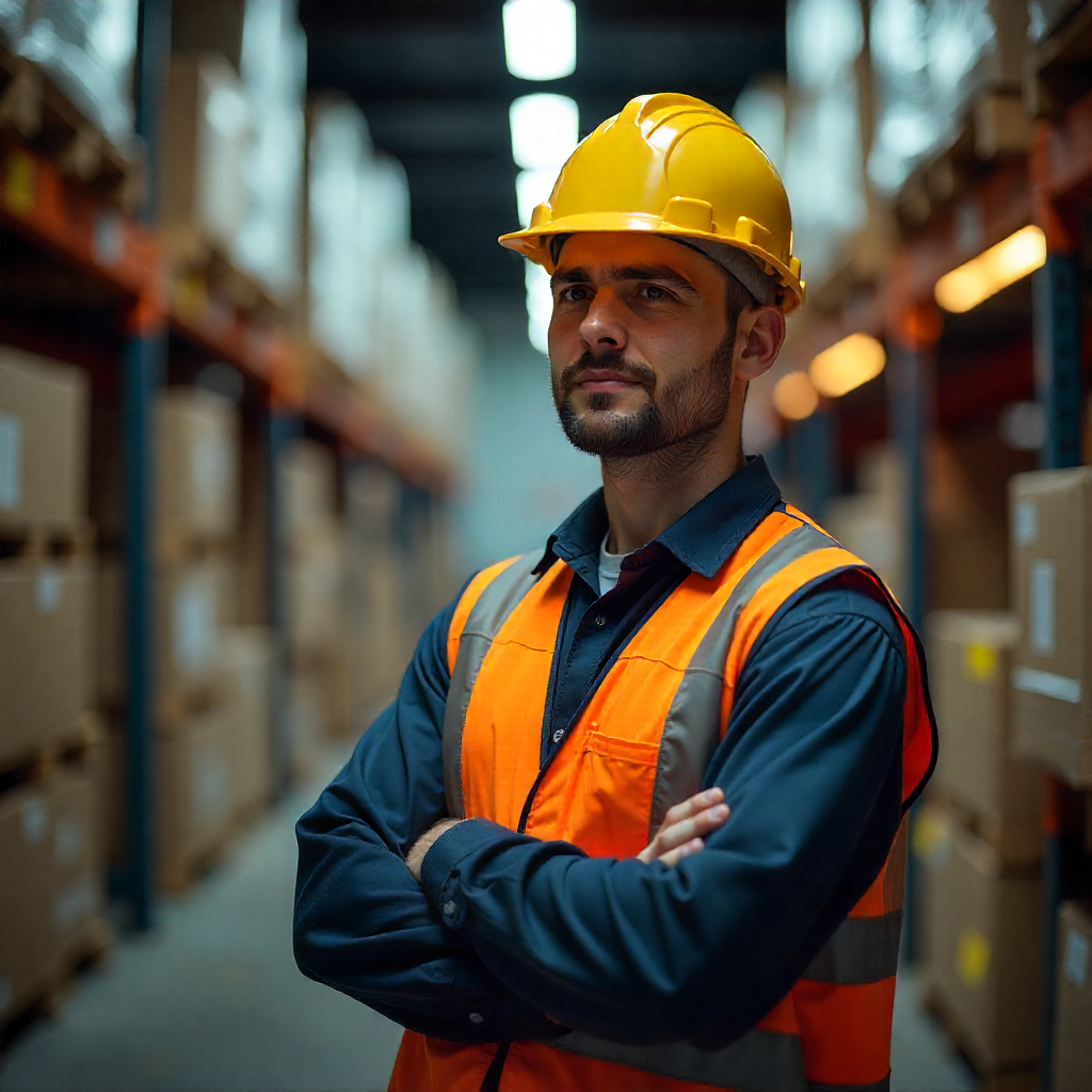 employee in HVAC duty