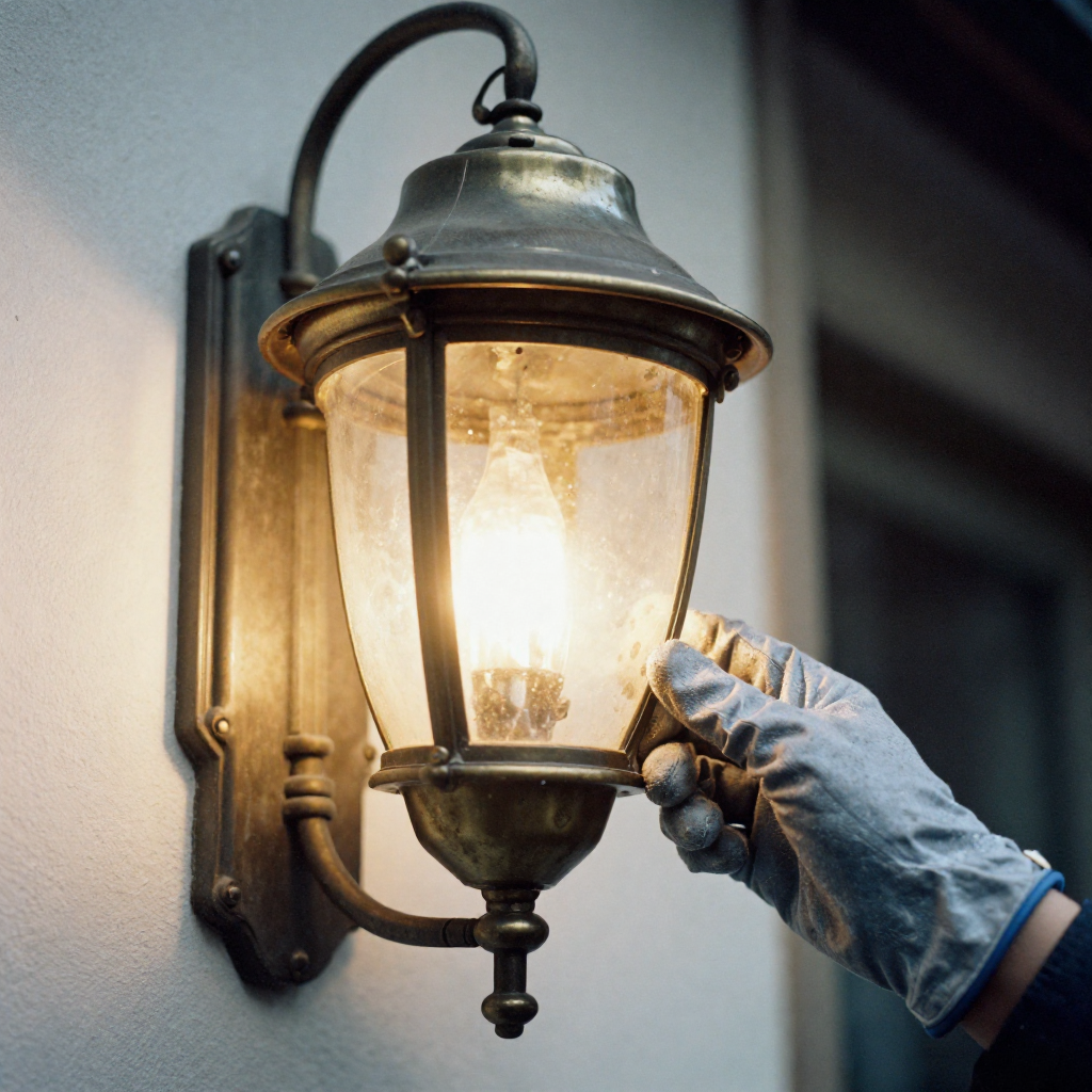 external decorative light fixing
